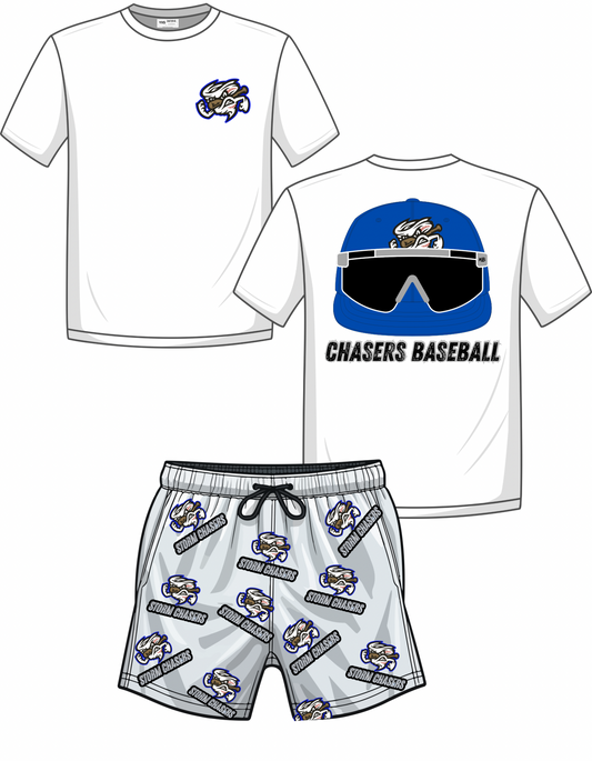 Storm Chasers Hat/Sunglasses Set White Shorts/Royal Hat