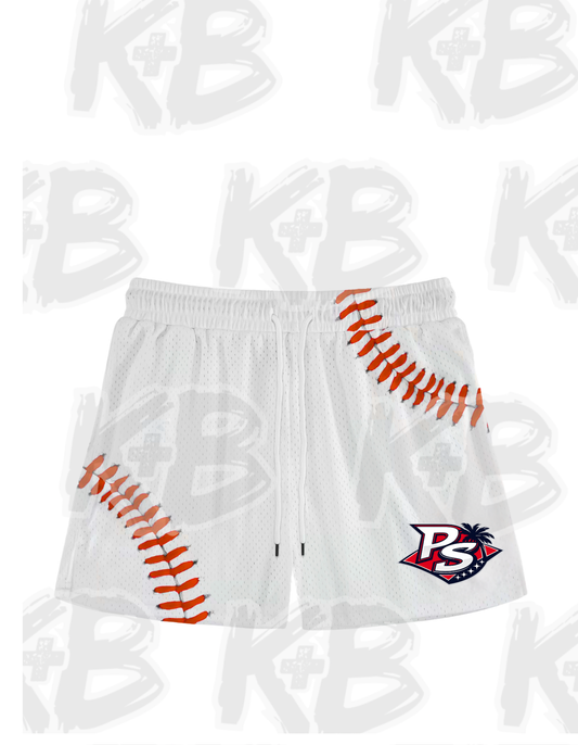 PS shorts seams red