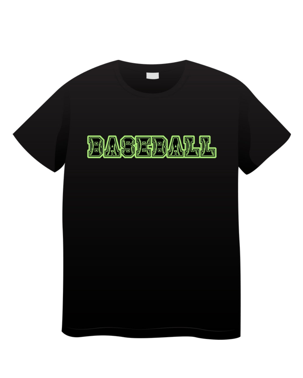 Baseball Neon Stitches