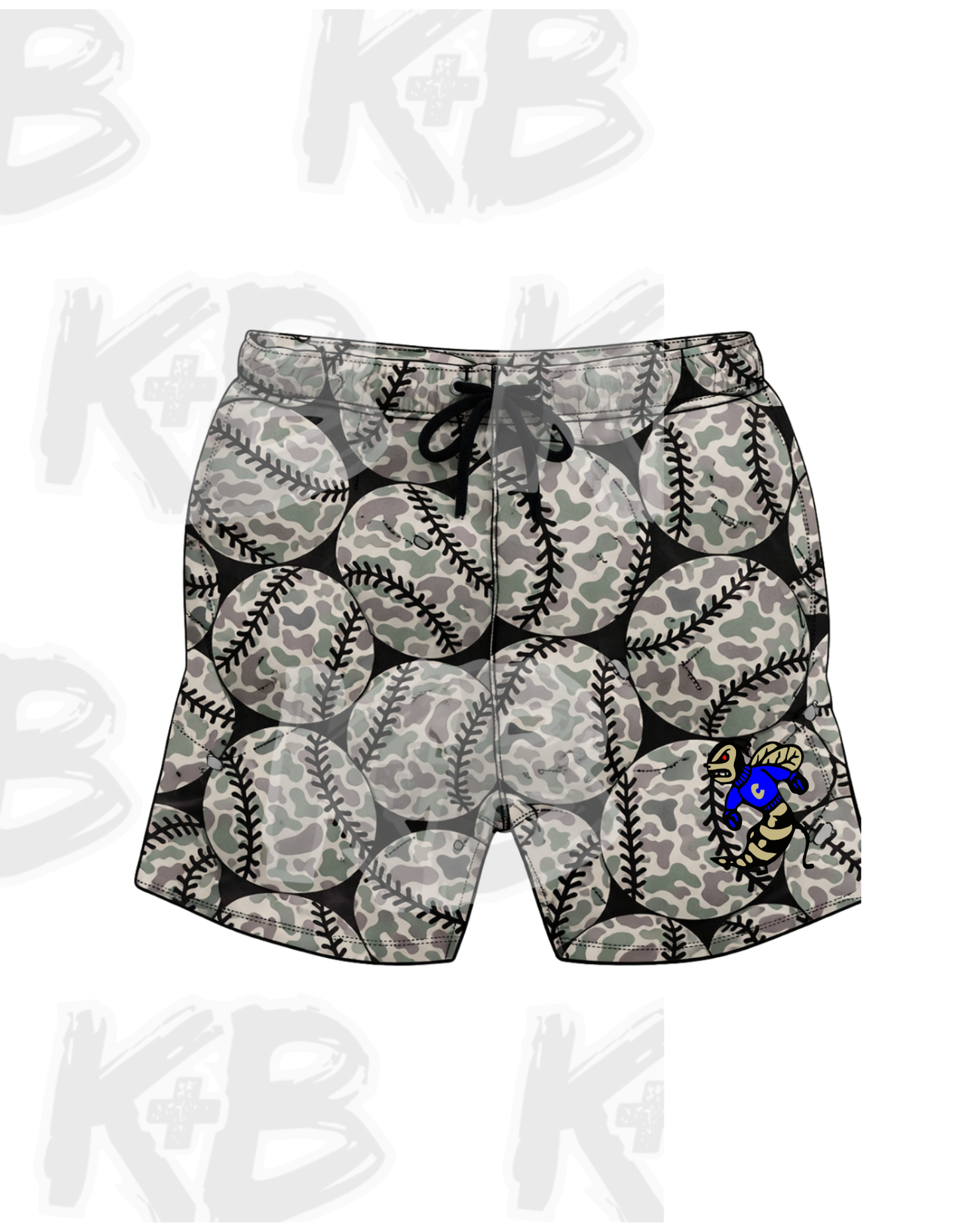 CY shorts baseball camo