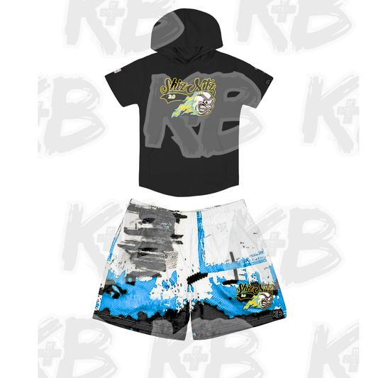 SN ss hooded solid/graffiti Set