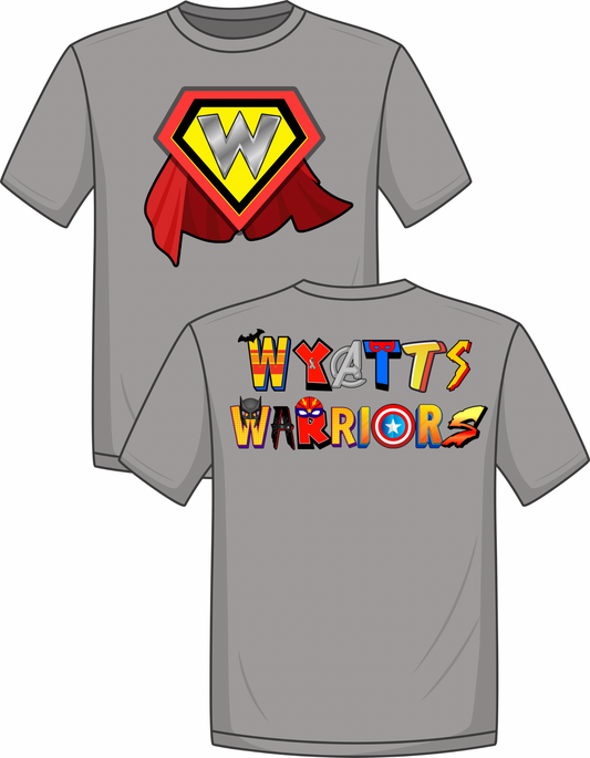 Warrior Wyatt Tshirt Fundraiser (Smith Family)