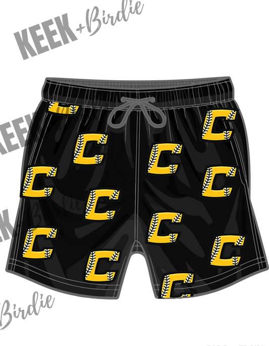 Canes Shorts Scatter black
