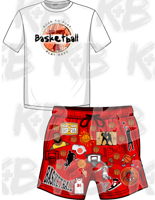 Big Red Basketball Set