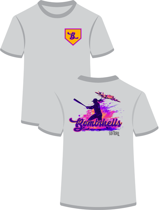 Softball Bomber Plane Color Pop (Front/Back) Player&#