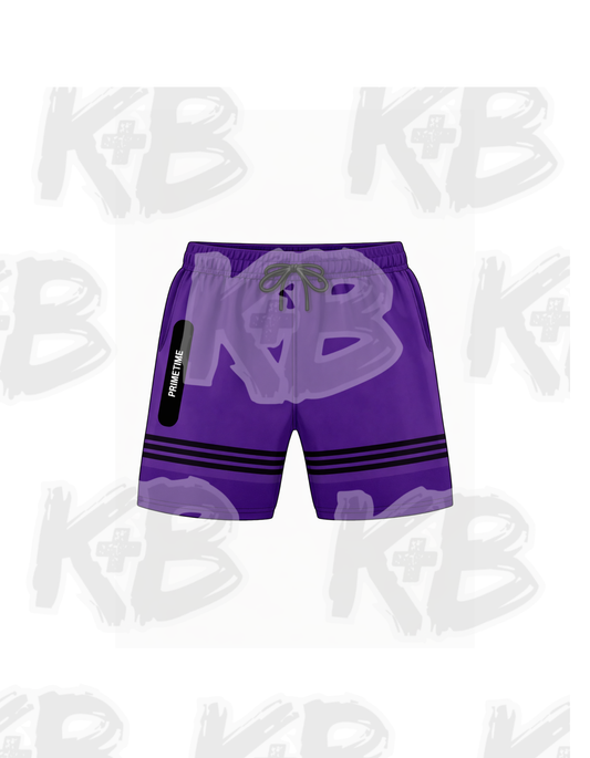 TPT shorts purple black