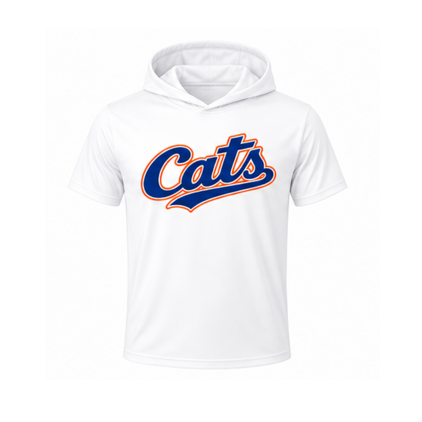 Cats SS hooded shirt white