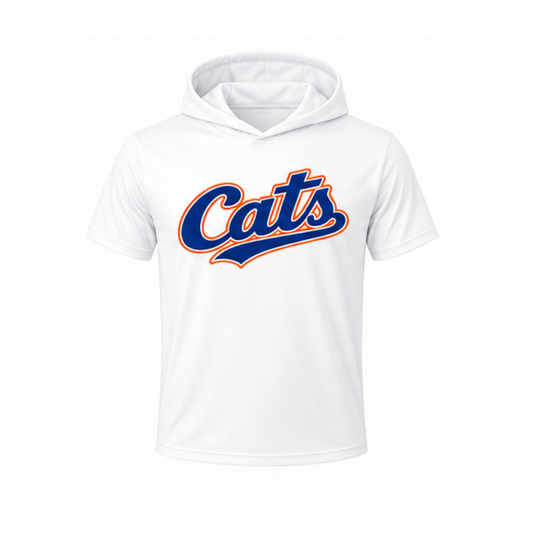 Cats SS hooded shirt white