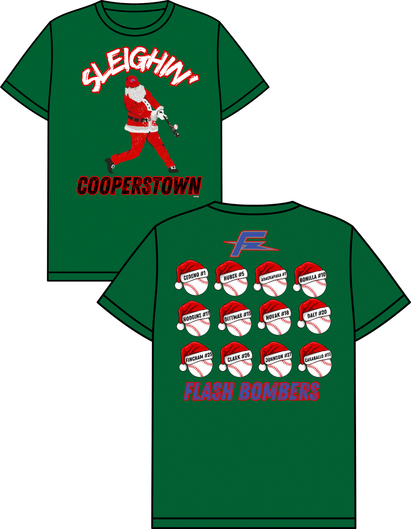Flash Bombers- Christmas in July Cooperstown