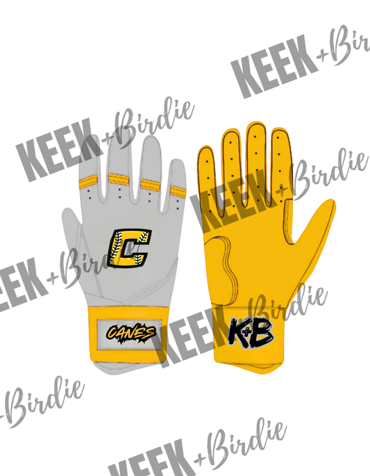Canes Batting Gloves