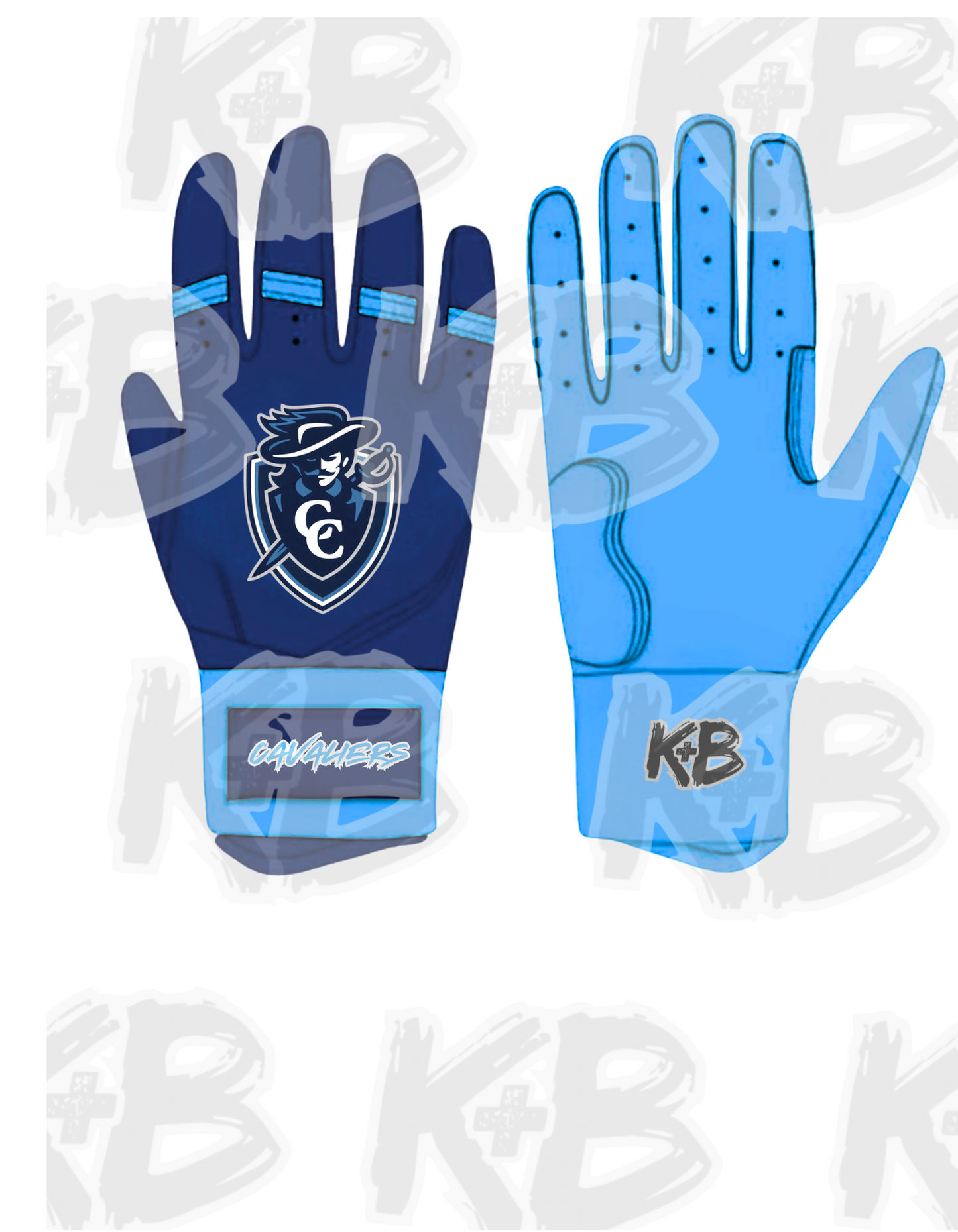 CC custom batting gloves