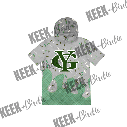 YG ss hooded shirt Ice cream