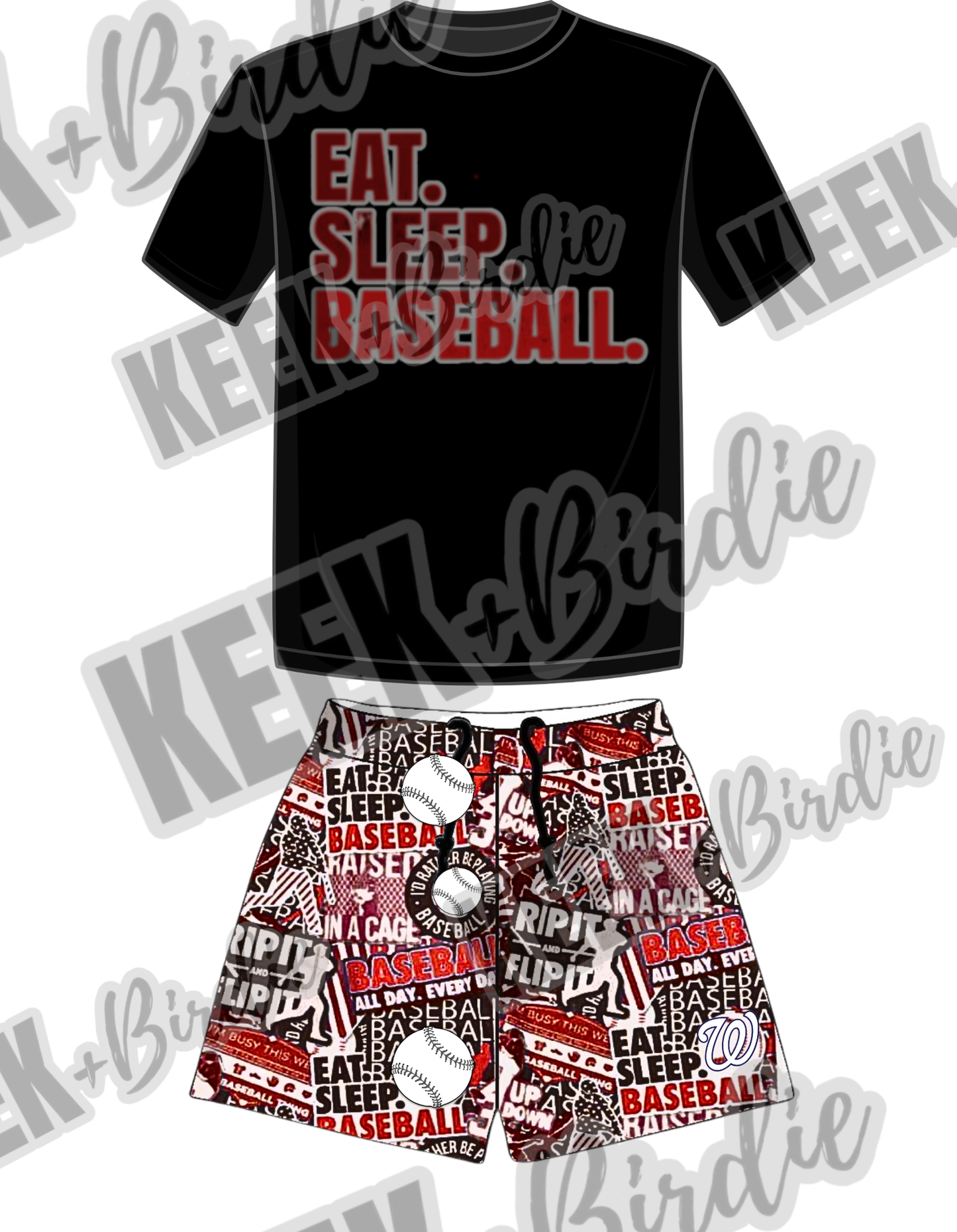 STX eat sleep baseball set