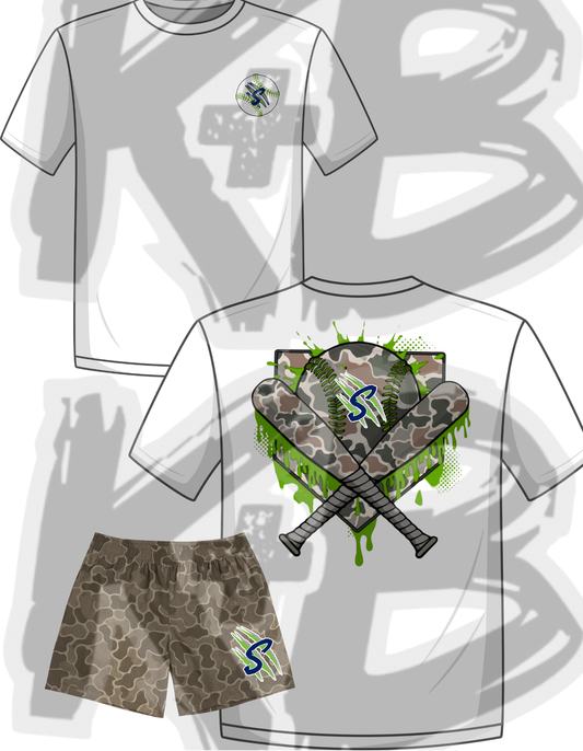 Savage Set camo drippy bat