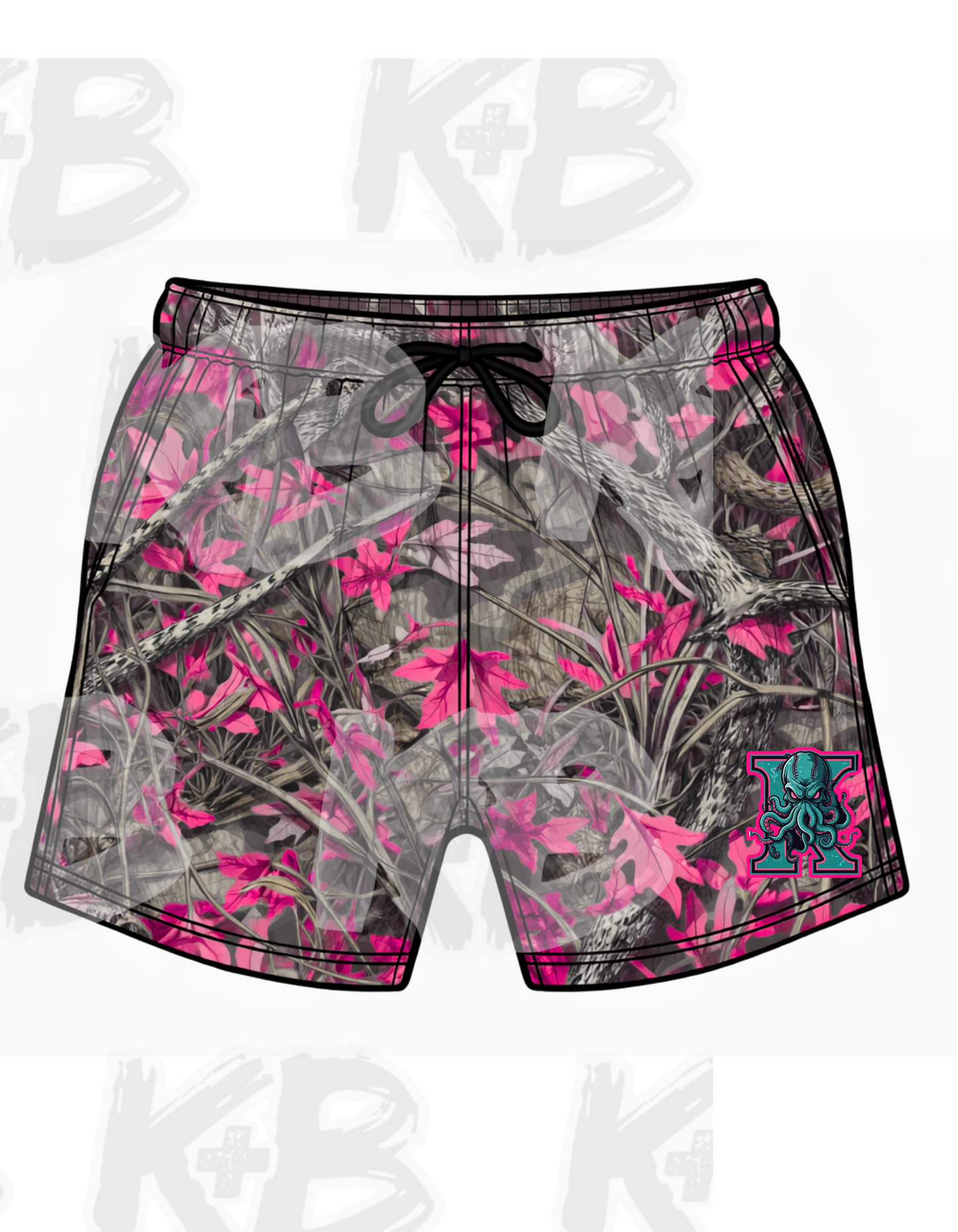 OKK shorts camo pink