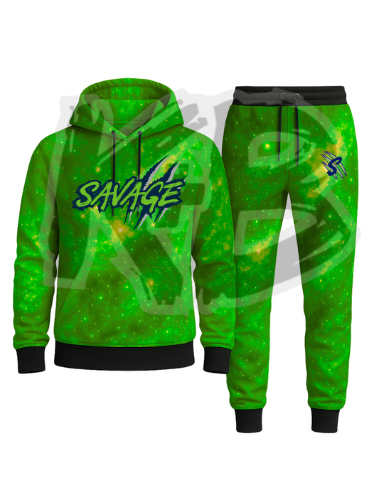Savage Hoodie/jogger set green