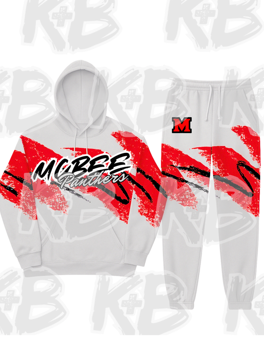 90s- McBee Sweathoodie/Sweatpants Set
