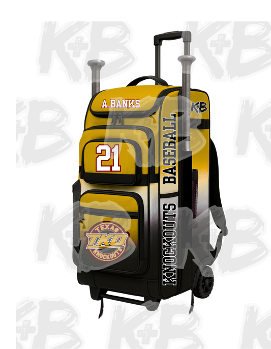 TKO bat bag with trolley 2