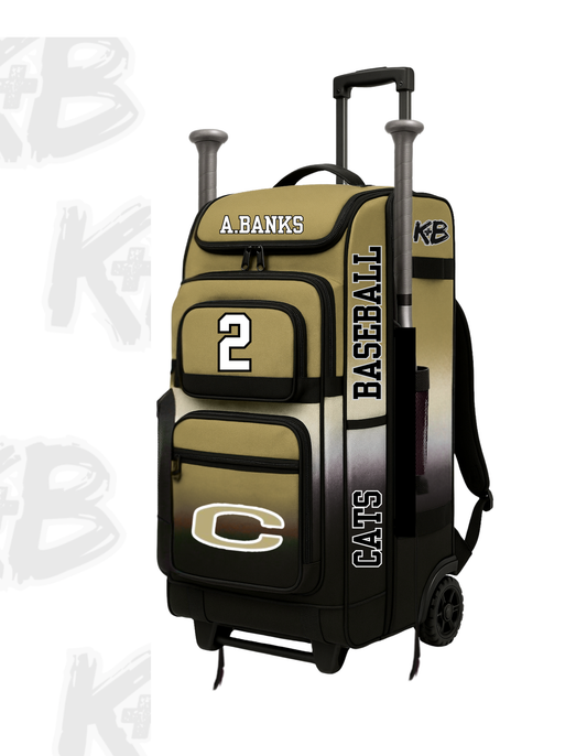 CC bat bag w/ trolley wheels