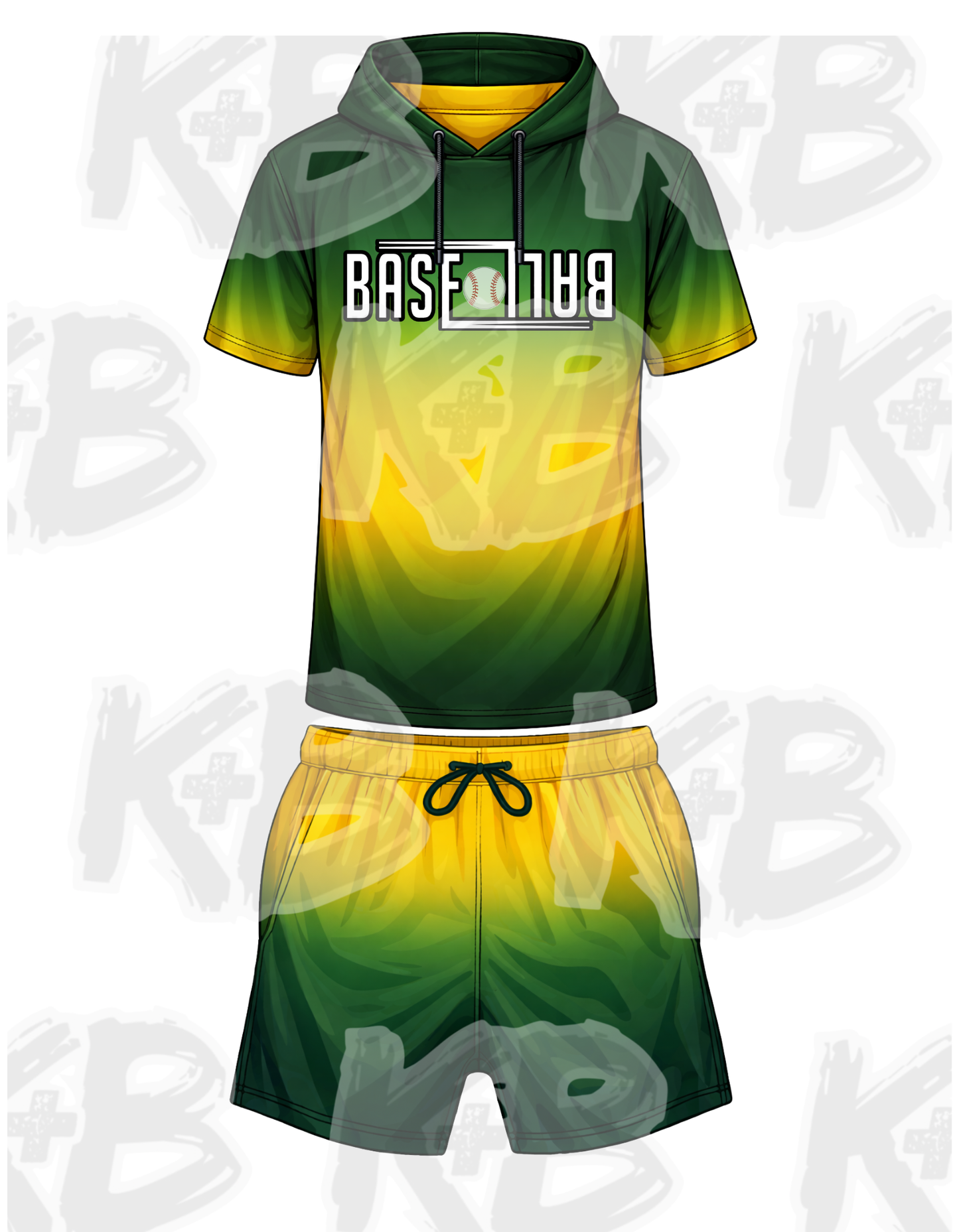 KB Ombre Collection Set Base[]Ball green/gold