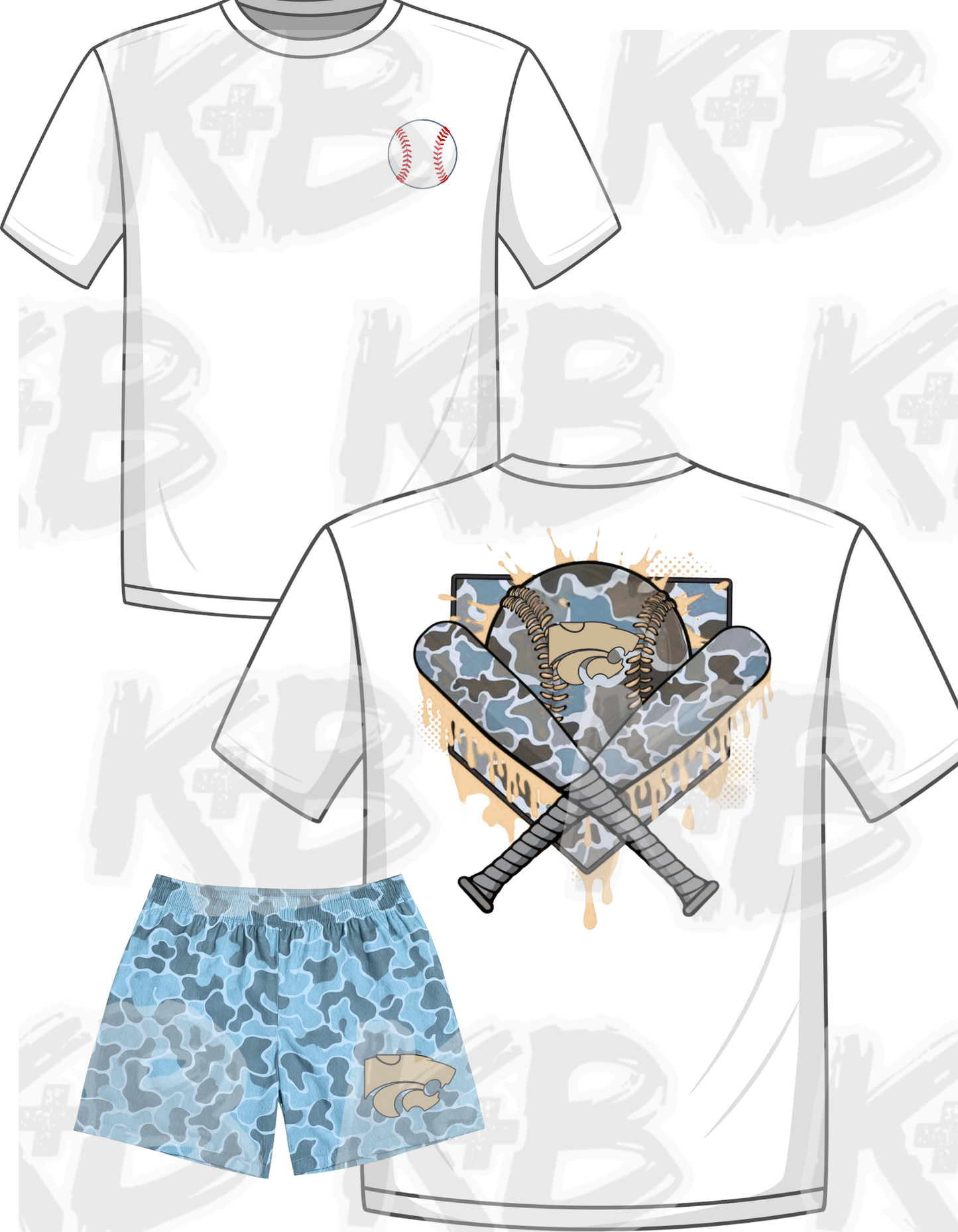 HW set drippy bats blue