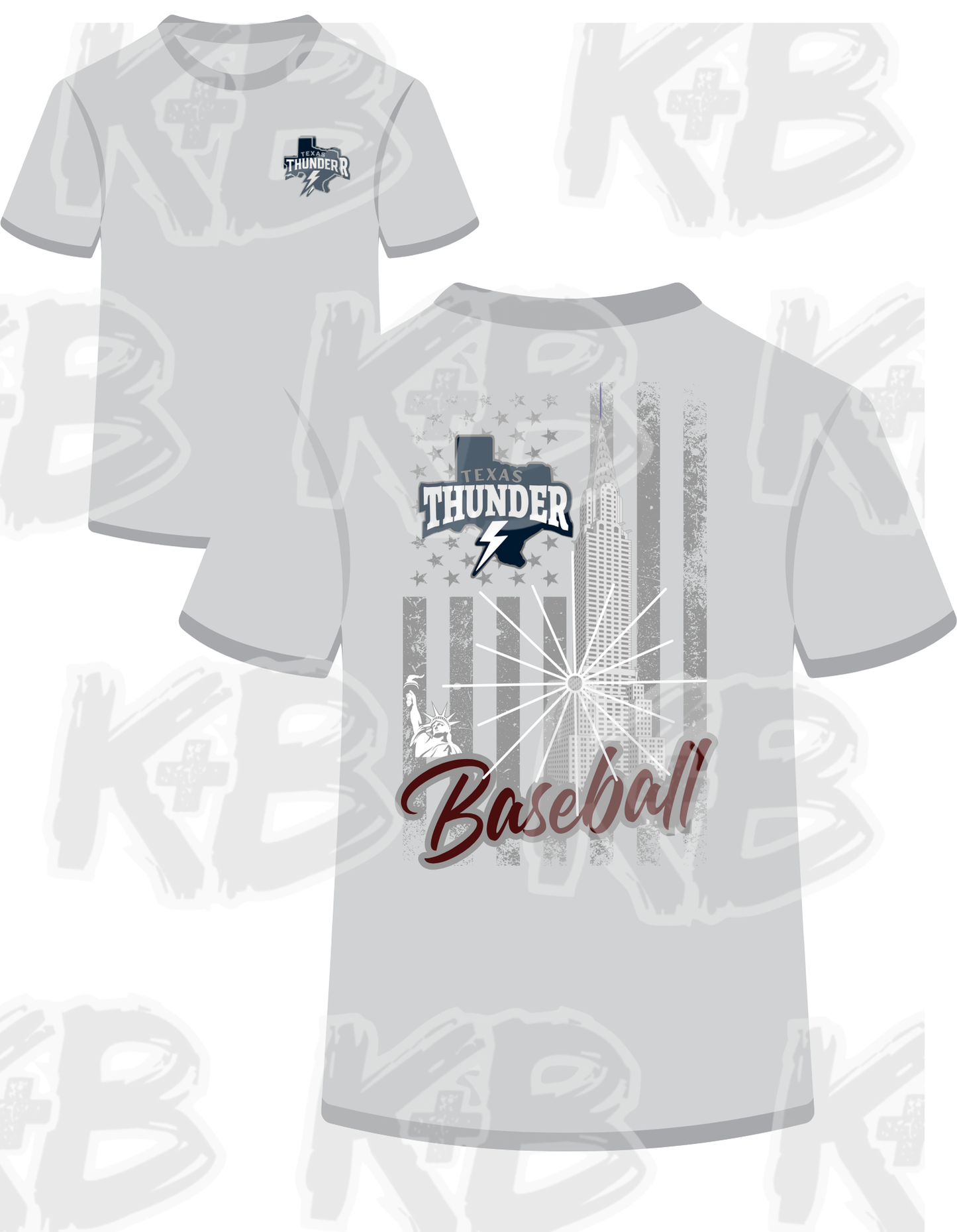 Thunder flag baseball