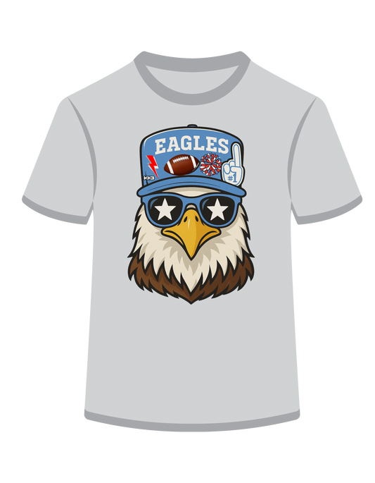 Eagles Mascot/Lt Blue&Red