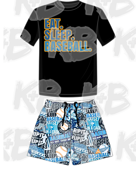 Aviators Set eat sleep baseball