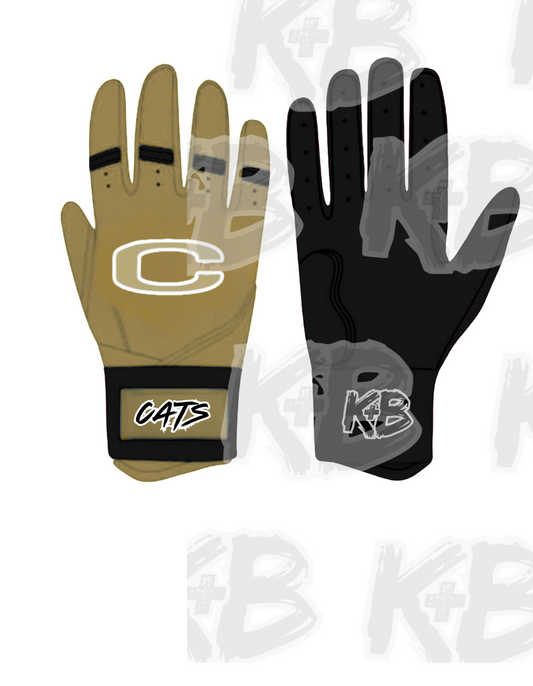 CC custom batting gloves