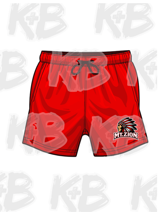 MTZ shorts traditional red