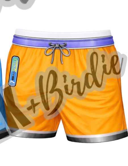 KB mechanical pencil shorts orange