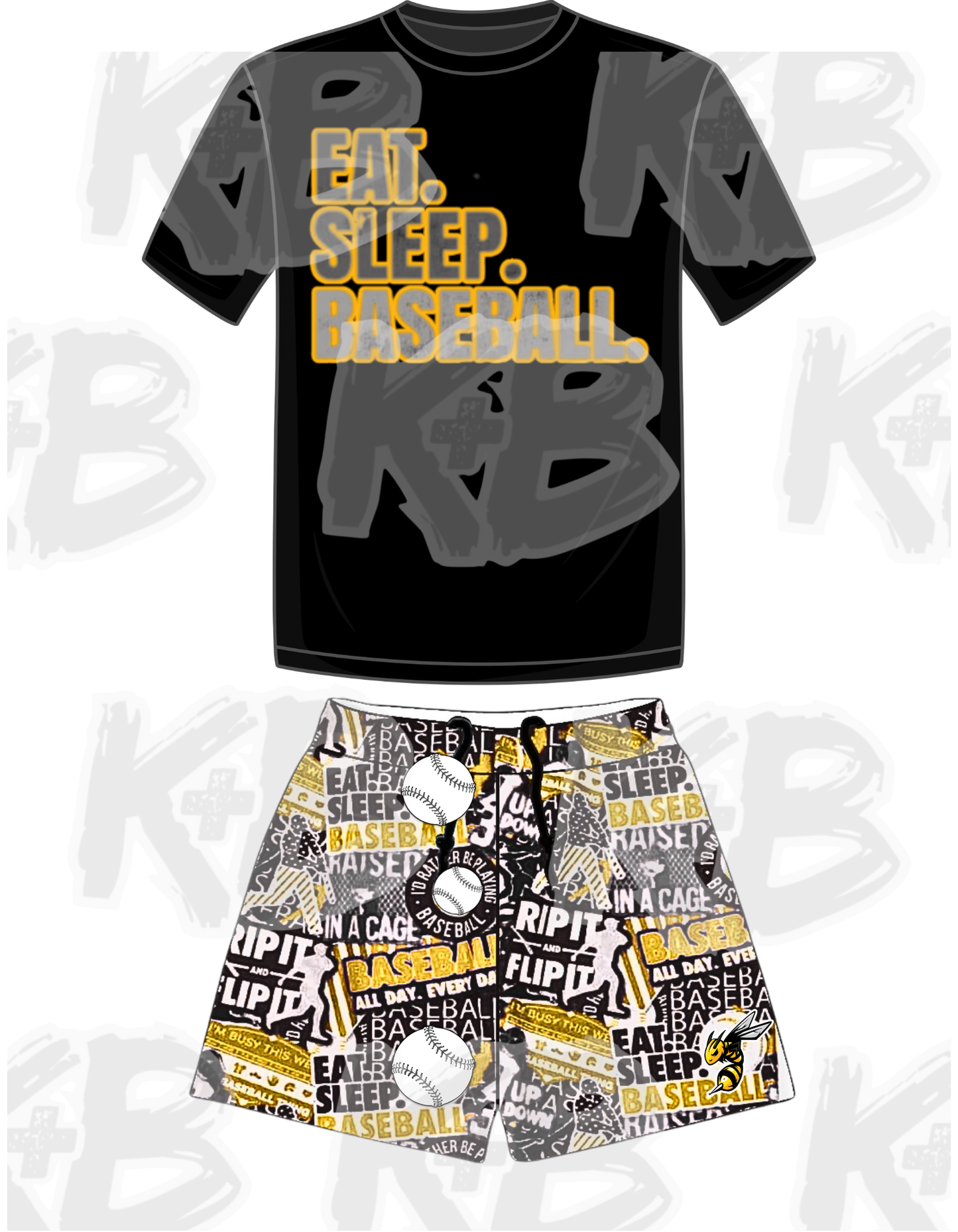 SCS Set eat sleep baseball