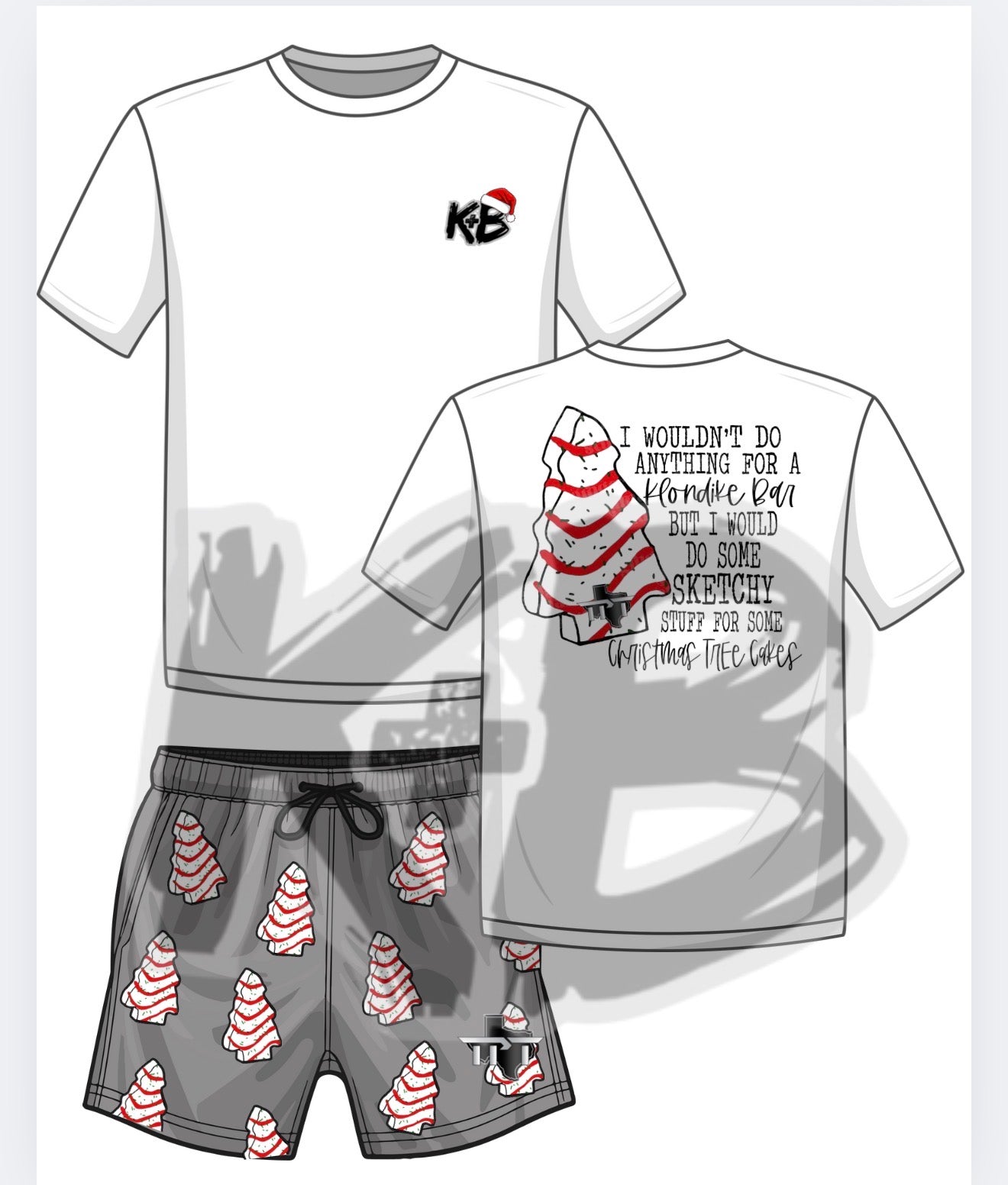 TPT Christmas tree cake