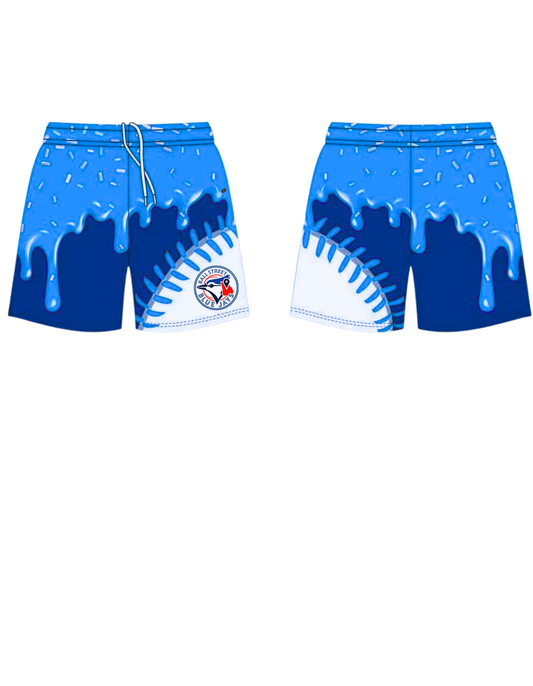 Ball St. drippy seams shorts