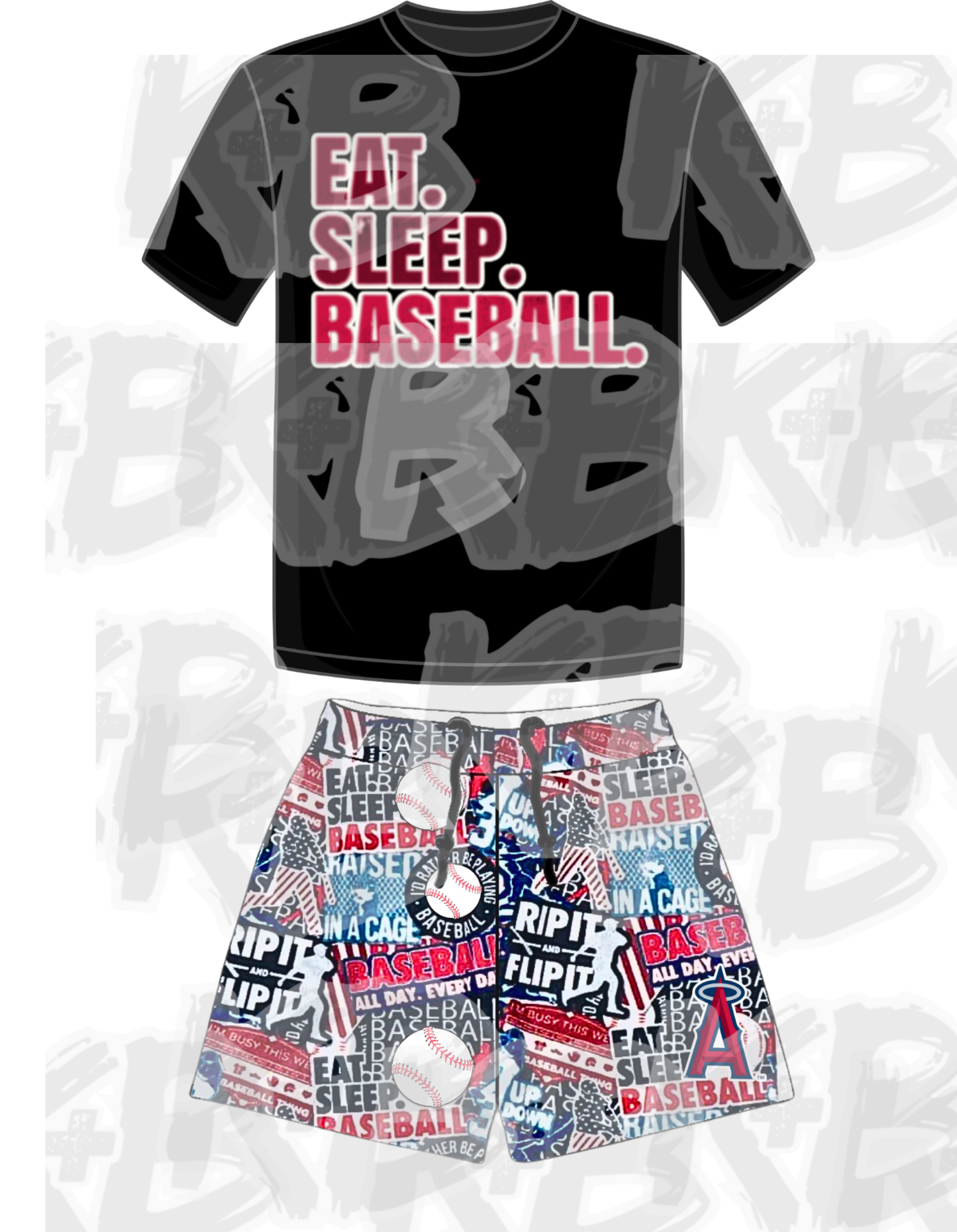 AAB set eat sleep baseball