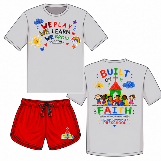 KB Pilgrim Set-We Play, We Learn, We Grow: Together (Female Style Shorts)