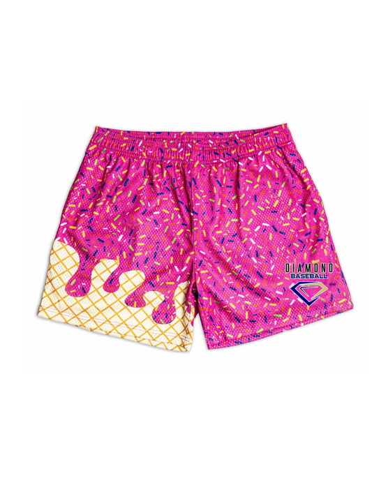 Diamond Shorts pink Ice cream