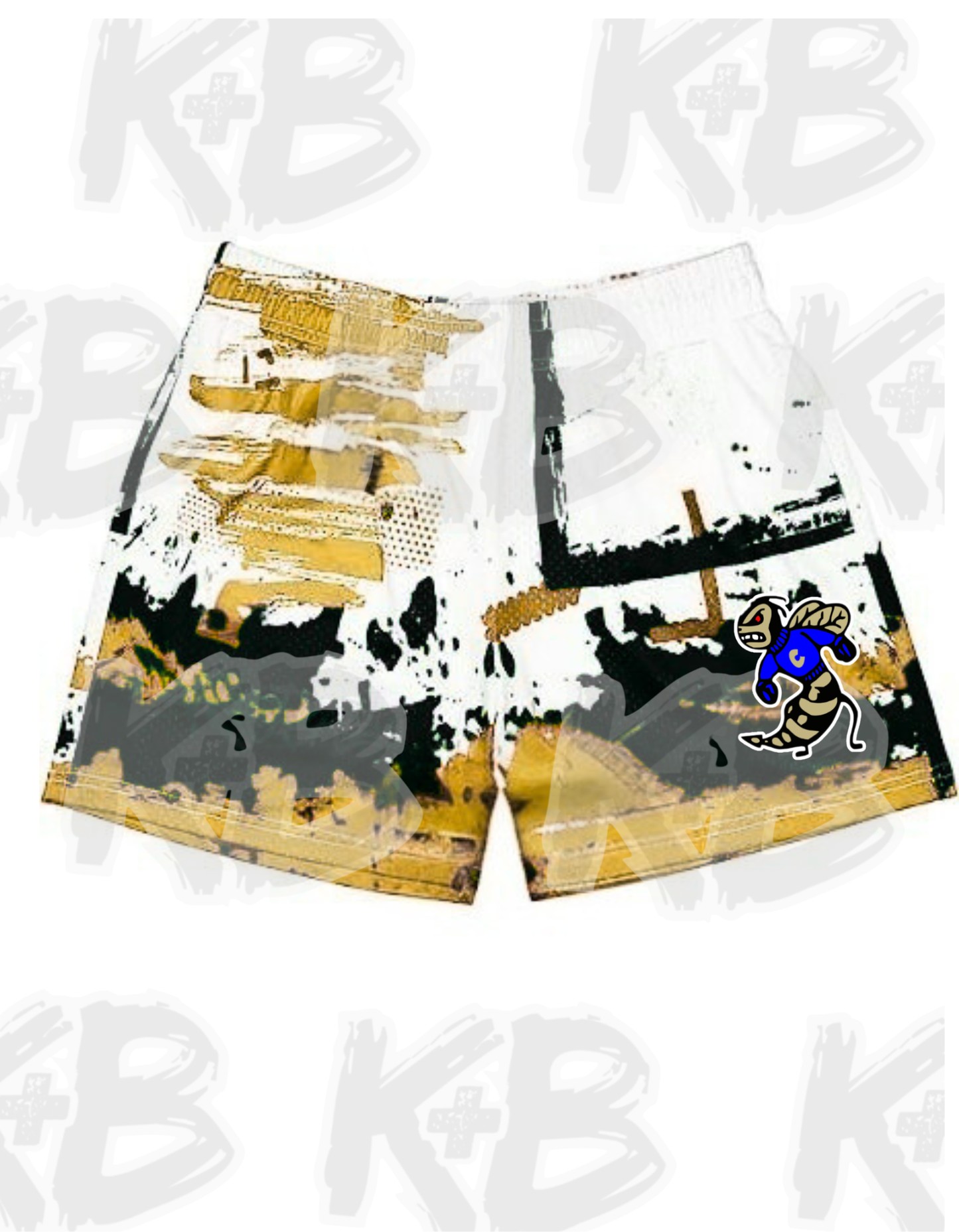 CY shorts graffiti