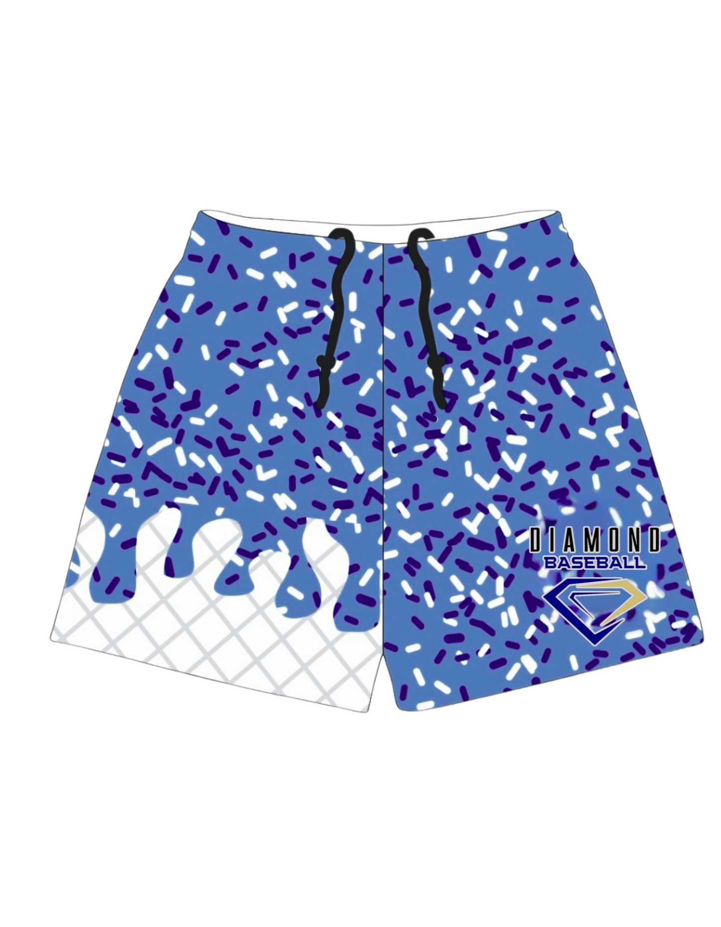 Diamond Shorts blue Ice cream