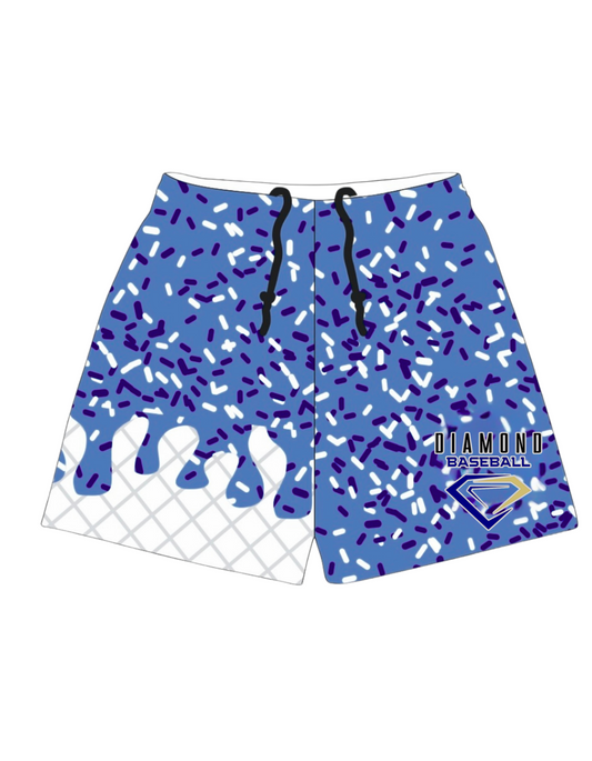 Diamond Shorts blue Ice cream