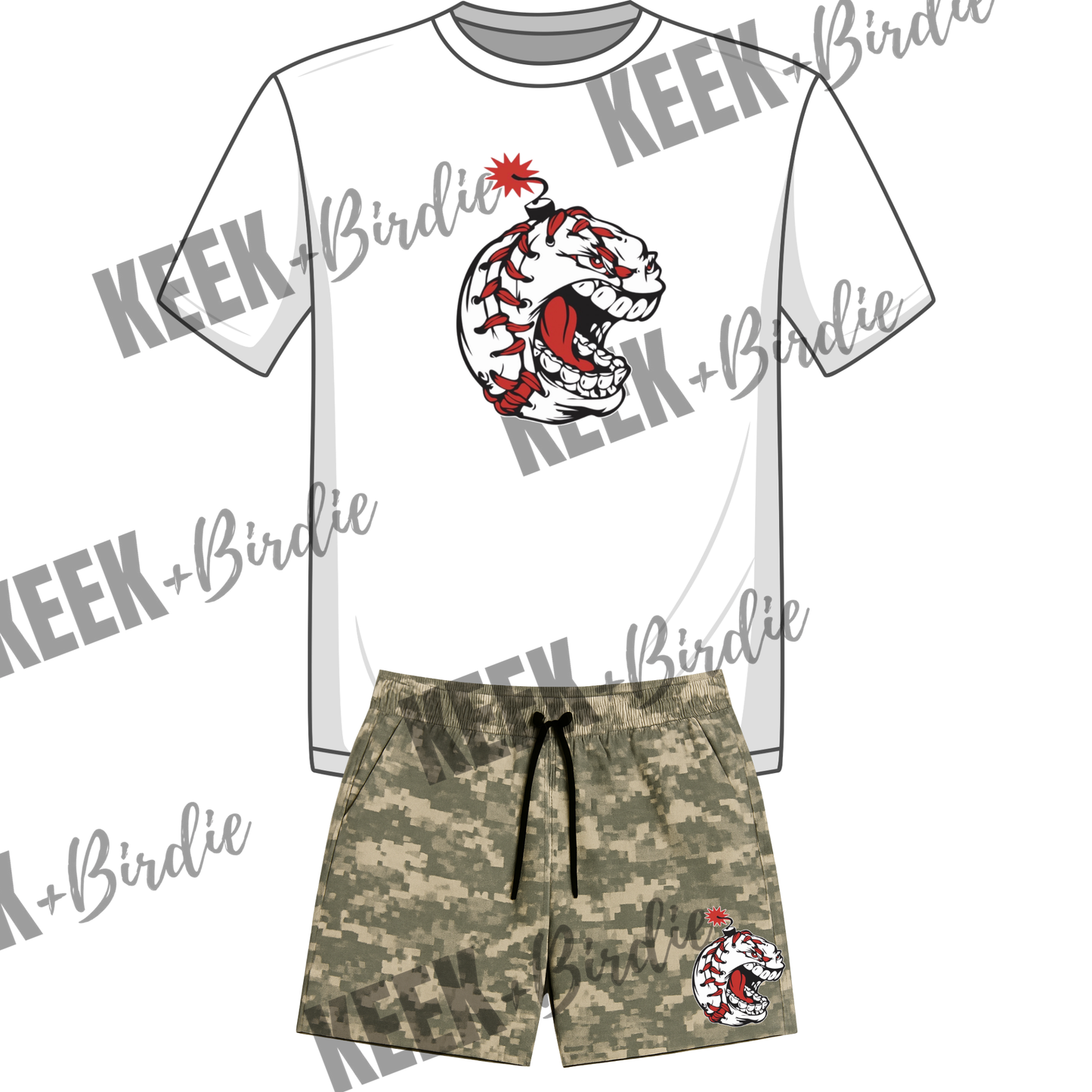 OB set ball/camo shorts