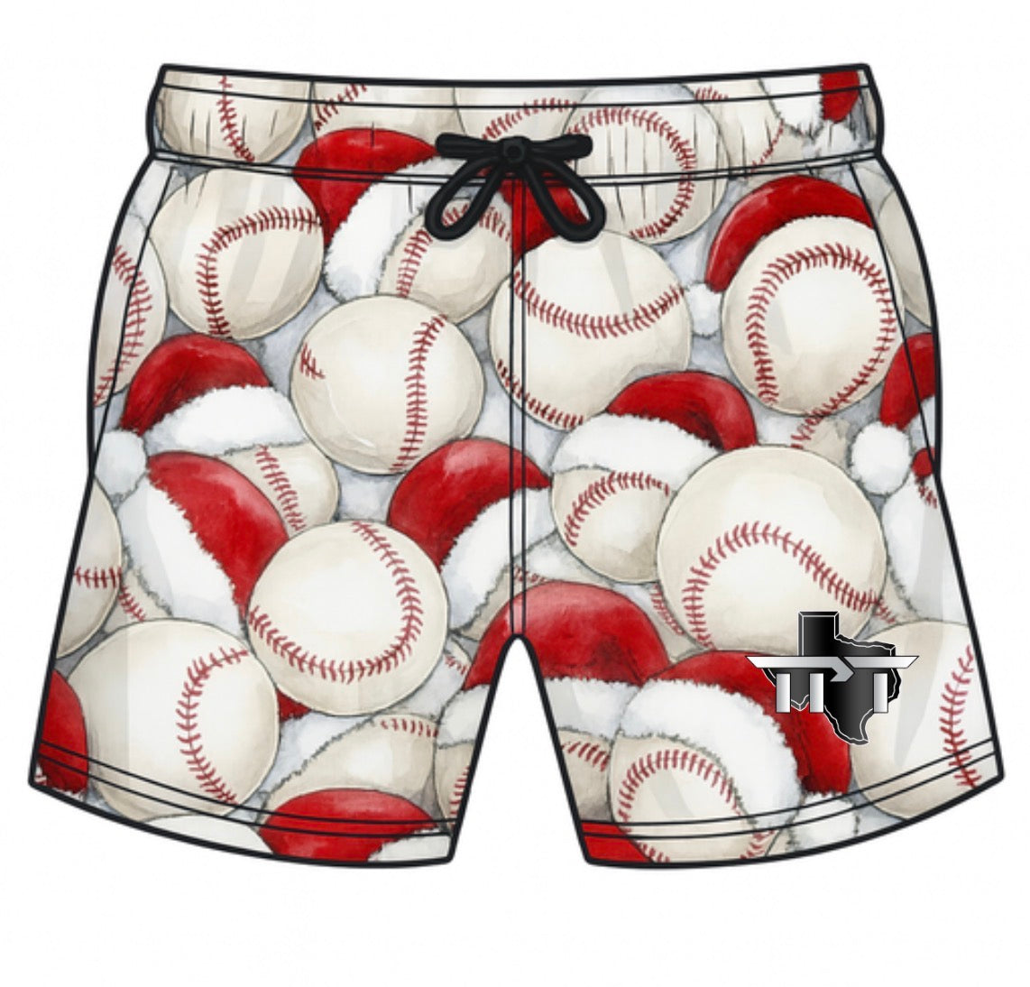 TPT Christmas shorts baseball
