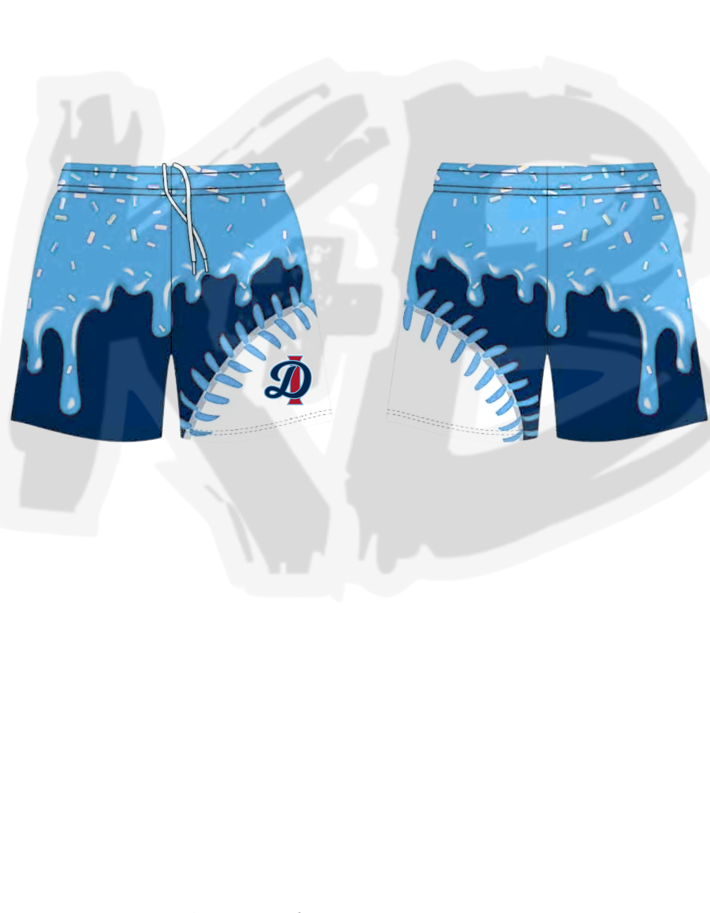 DI shorts drippy seams