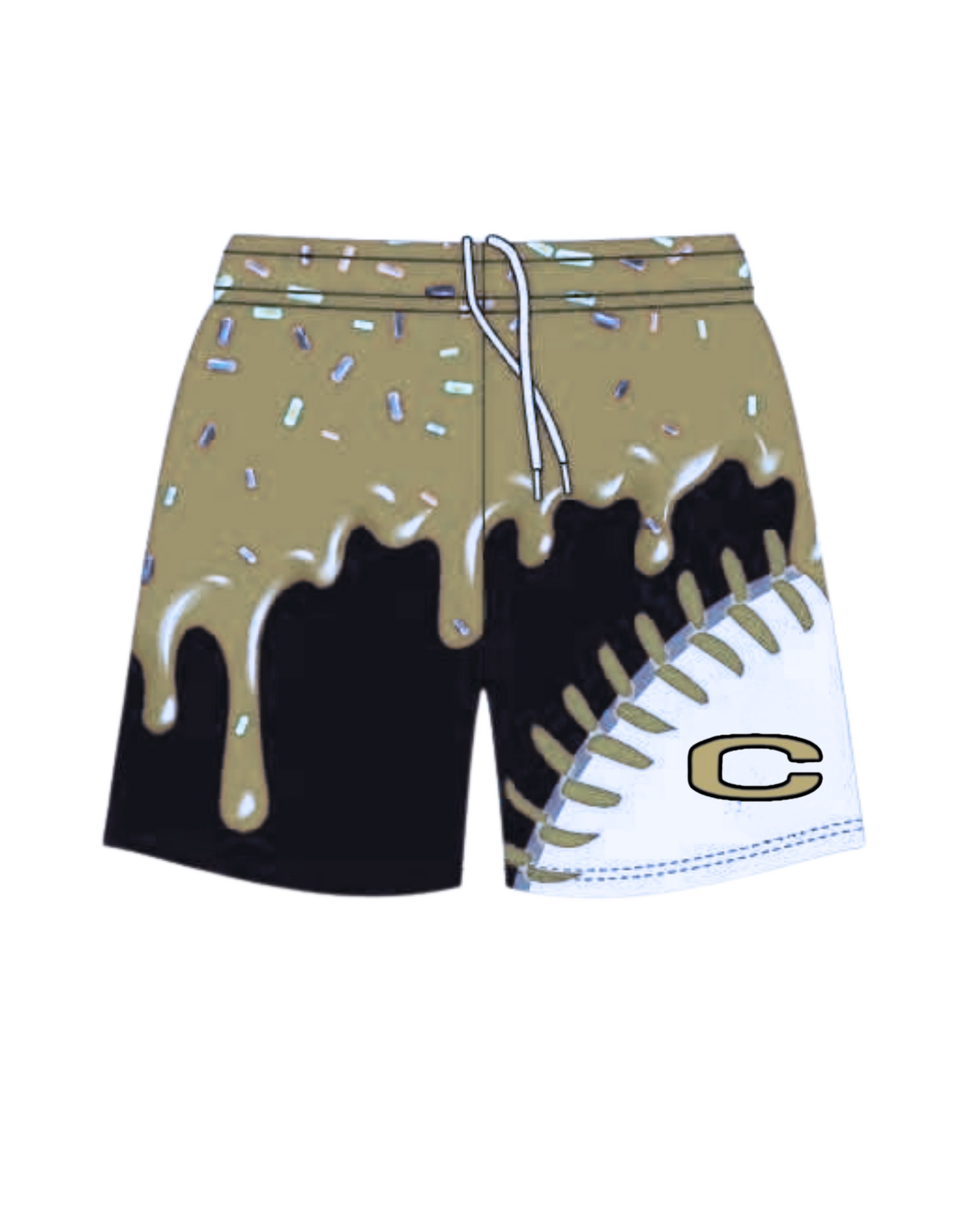 CC Shorts drippy seams