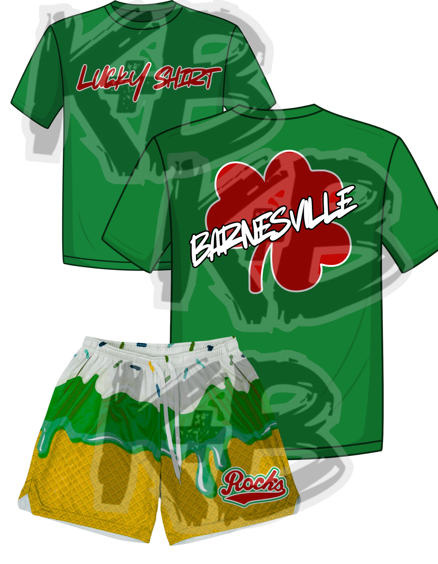 Rocks lucky shirt set