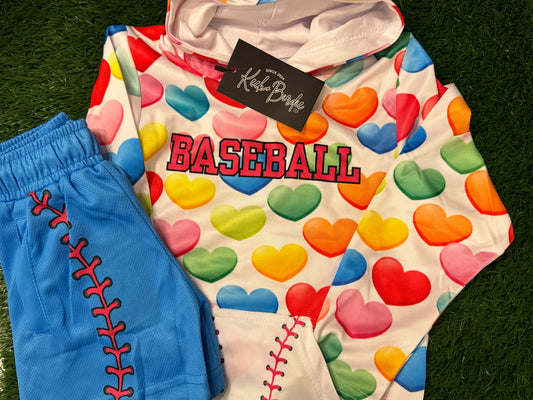 KB Valentines hooded LS shirt+Shorts set 2