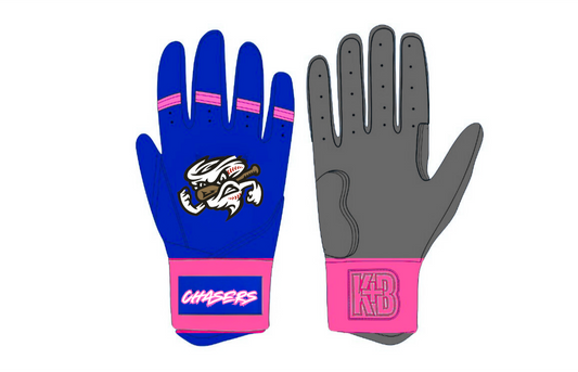 Storm Chasers Custom Gloves- Royal/pink