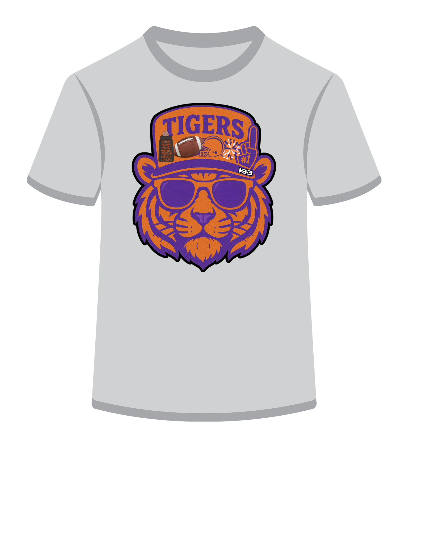 Tigers Mascot/Purple&Orange
