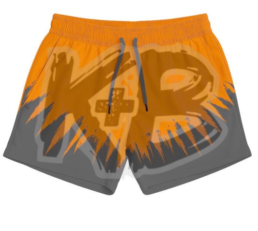 KB shorts orange/grey