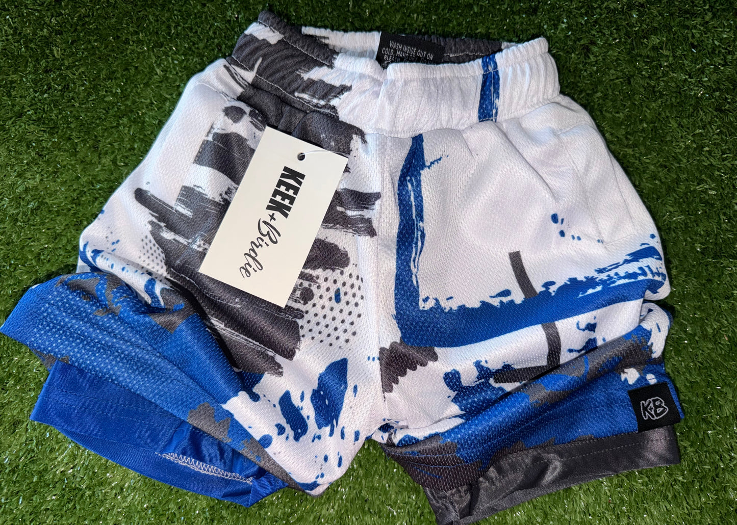 KB Shorts Blue:Grey